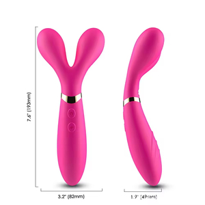 Vibrateur stimulateur clitoridien en silicone en forme de lapin pour femmes, avec fonction de succion, alimentation USB, stimulation du point G et léchage de la langue, jouet sexuel - Product Image 3