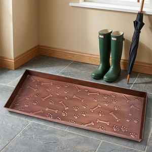 Bandeja de cobre multiusos hecha a mano para botas, organizador de zapatos de interior perfecto para entrada y Bar - Product Image 2
