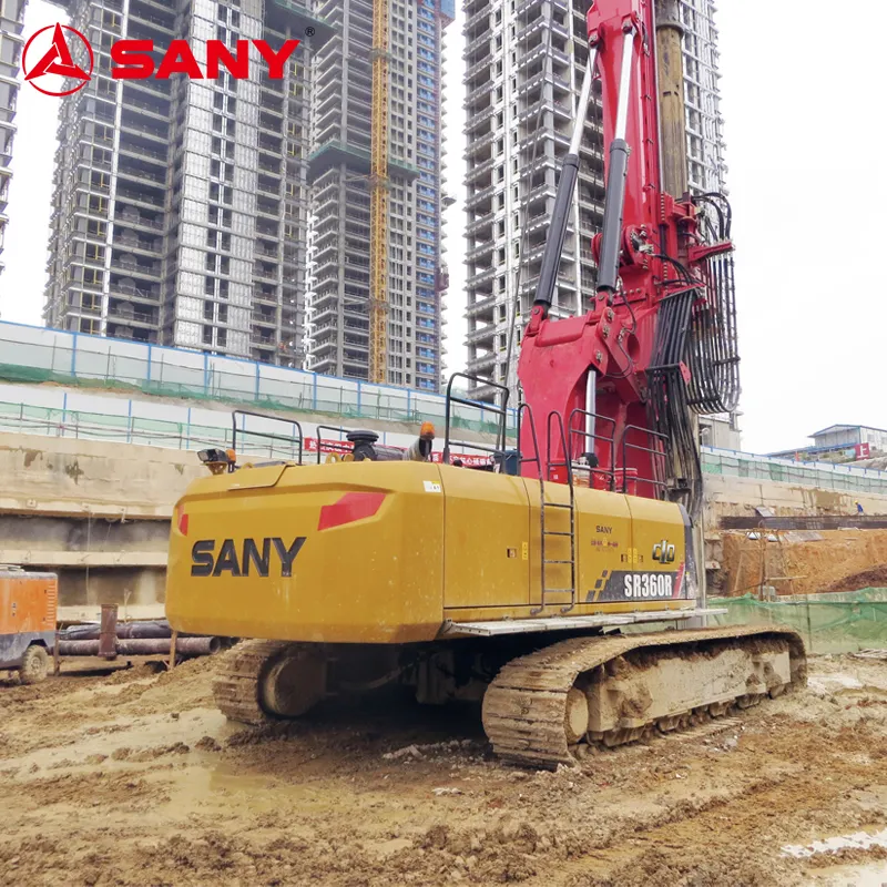 SANY SR125-C10 SR185-C10 de qualité garantie puits en eau profonde hydraulique mine sur chenilles plates-formes de forage de pieux rotatifs à vendre