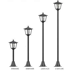 Lampada Solare Quadrata con Base in Alluminio, Illuminazione per Giardino, Porta e Cortile - Product Image 2