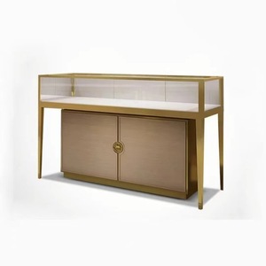 Exhibición <span class=keywords><strong>de</strong></span> joyería personalizada <span class=keywords><strong>de</strong></span> lujo a <span class=keywords><strong>la</strong></span> <span class=keywords><strong>moda</strong></span>, escaparate <span class=keywords><strong>de</strong></span> cristal con acabado pintado en <span class=keywords><strong>la</strong></span> parte posterior, collar <span class=keywords><strong>de</strong></span> diamantes finos, armario <span class=keywords><strong>de</strong></span> pared para tienda con - Product Image 5