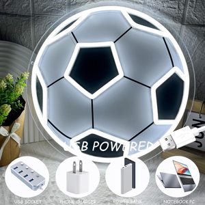 Soccer Letreros Neon LED dimmable USB powered ambient <b>light</b> store <b>window</b> decoration <b>light</b> street indicator <b>light</b> landscape <b>light</b> - Product Image 1