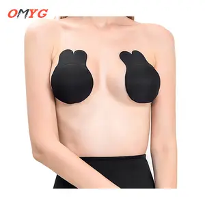 Rabbit Ear Sticky Backless Strapless Invisible Breast Lift up Bra washable Reusable Adhesive Silicone Adhesive Invisible Bra
