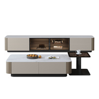 Meuble TV simple et moderne en panneaux de bois avec rangement pour salon, mobilier de maison