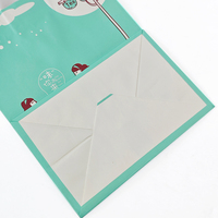 Sac en papier kraft blanc robuste avec poignée, boîte à gâteaux, plateau à desserts, emballage alimentaire de qualité pour la livraison de produits de boulangerie et de restauration
