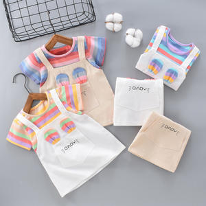 2025 Baby Kleidung Set Cartoon Outfit Kleinkind Mädchen Rock Set Sommer Stil Mädchen 1 5 Jahre Süße Regenbogen Kinder Kleidung - Product Image 2