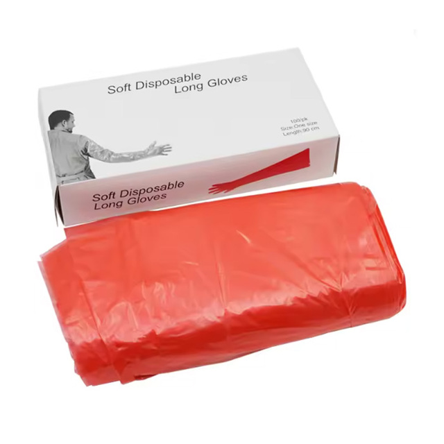 Vet Supplies Disposable Long Sleeve Veterinary Gloves Insemination