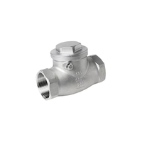 Vanne de vidange hydraulique manuelle filetée en acier inoxydable vanne anti-retour haute résistance pour eau huile gaz acide
