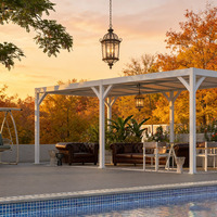 Système de toit à persiennes imperméable, gazebo extérieur, pergola bioclimatique en aluminium, pièces détachées, fonctionnement électrique, durable