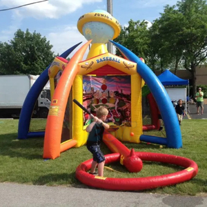 Jeu de Carnaval Gonflable Interactif 4-en-1 pour Activités Sportives en Plein Air : Baseball, Football, Basketball - Product Image 3