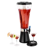 Distributeur de boissons avec robinet, idéal pour logo OEM personnalisé, colonne à bière ABS 3L avec refroidissement par glace, tour à bière pour la Russie Krusovice Warsteiner