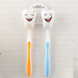 Accessori per il bagno gadget da bagno altre forniture per bagno e wc prodotti in plastica portaspazzolino con denti di aspirazione per bambini carini