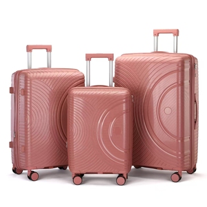 Maleta de Viaje de Polipropileno Resistente y de Alta Calidad, con Ruedas Giratorias de 360 Grados, <span class=keywords><strong>Cierre</strong></span> de Cremallera y Candado <span class=keywords><strong>TSA</strong></span> - Product Image 3