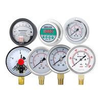 SY YB Analog Pressure Gauge Stainless Steel Housing Axial Installation Stable Readout 1/4" Connection 1.6% Accuracy 0.1~100Mpa