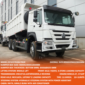 Camion benne basculante Sinotruck Howo Euro 3 neuf, 6x4, 10 roues, diesel, conduite à gauche - Product Image 6