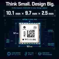 Module GNSS RTK miniature WT-11-RK 10,1x9,7 mm avec moteur RTK intégré, précision 1 cm + 1 ppm pour drones et robots autonomes