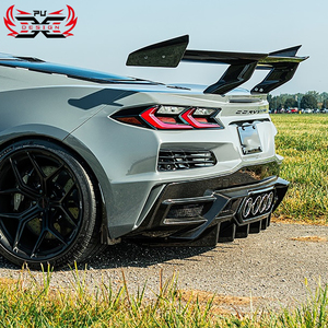 Difusor Trasero de Fibra de Carbono Seca Estilo PU para <span class=keywords><strong>Chevrolet</strong></span> Corvette <span class=keywords><strong>C8</strong></span> Z06, Kit de Carrocería, Excelente Relación Calidad-Precio - Product Image 4