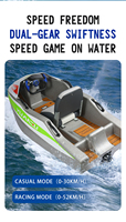 Mini Jet Ski Karting à grande vitesse (plus de 300 CV) avec batterie au lithium, 2 places, en matériau EPP, 52 km/h, pour divertissement aquatique, vente directe usine