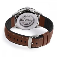 Gewölbtes Mineralglas 10 ATM Automatikuhrwerk Herren-Armbanduhr OEM