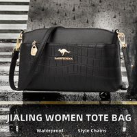 Sac fourre-tout bandoulière pour femme en PU résistant à l'eau, motif crocodile, à sangle unique, pour voyage et usage quotidien