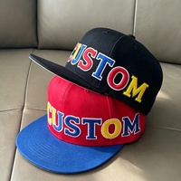 Casquette Snapback Ajustée de Haute Qualité, Logo Personnalisé, 6 Panneaux Structurés, Bicolore, Casquettes de Baseball Vides pour Hommes, Broderie, Vente en Gros
