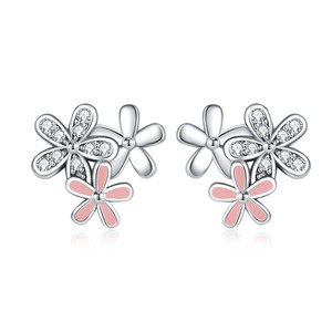 ต่างหูเดซี่สีชมพูทองเหลืองขาว ดีไซน์เฉพาะตัว ทันสมัย ใช้งานได้หลากหลาย ขายส่ง - Product Image 6