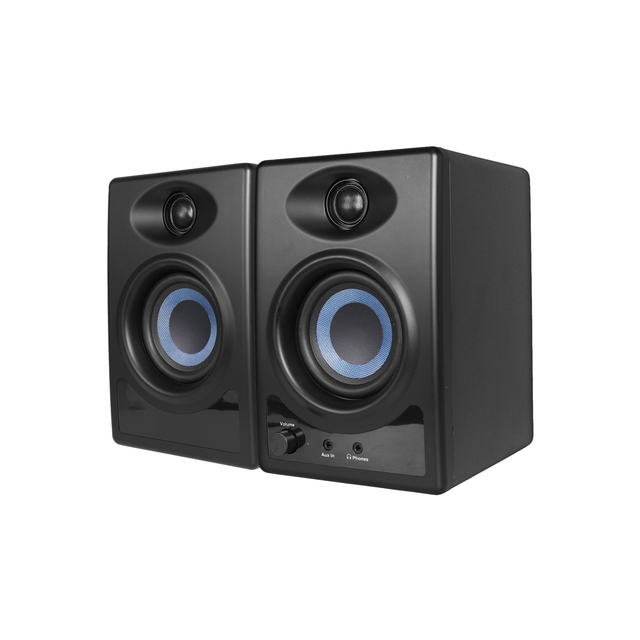 M Professional Bluetooth Monitor Speaker Active-Passive Pair 2x25W High Quality 3.5 Inches Tweeter/Woofer Monitor Speaker