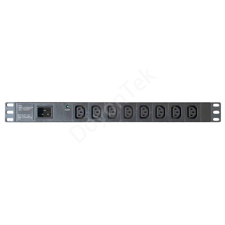 DoyonTek 19 Inch Rack PDU 8 sockets AC Single-phase C13 C14 C19 C20 ...