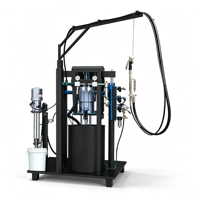 Mesin Ekstruder Sealant Silikon Dua Komponen Hidrolik WEILI 1.5KW Motor Penggerak Pneumatik Elektrik untuk Kaca Isolasi dan Kaca Lini
