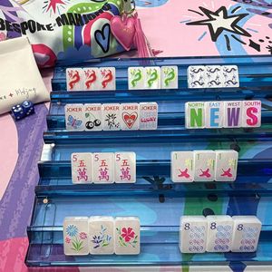 In-stock New Modern American Mahjong <strong>Lucky</strong> <strong>Charm</strong> <strong>Cereal</strong> Acrylic Tiles for 4 Players Entertainment - Product Image 4