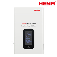 Stabilisateur de tension à relais AVR haute précision 1KVA 90-300V AC avec écran LCD, efficacité de 99%, 50/60Hz, pour utilisation en centre de données