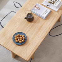 Table basse rectangulaire moderne en bois massif et rotin pour salon, appartement, intérieur, décoration de salon, meubles