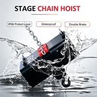 APAX CRANE 500kg IP66 Baru yang Disetujui CE, Remote Control Electric Chain Hoist 220V/380V/440V Truss Stage Hoist dengan Garansi 1 Tahun
