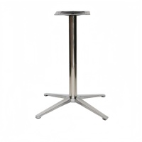 Pieds de table en alliage d'aluminium à quatre branches, pieds de table en forme de croix, pieds de table en métal pour bureau, hôtel, restaurant, café, support de table