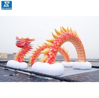 Sculpture de dragon gonflable personnalisée sculpture de publicité commerciale art décoratif