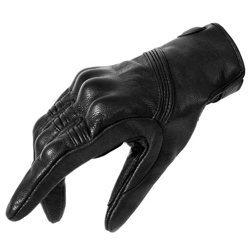 Motowolf 2022 High Quality Wholesale Winter Impact Resistant Motorcycle Racing Gloves Leather Black Bicycle Riding Men's Glove