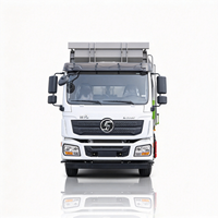 Camion benne basculante Shacman 4x2 à bras de levage pour le chargement de conteneurs de 4 à 10 m³ pour la gestion des déchets