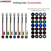 Kit LED précâblé 5mm 12V Diffusé/Clair Diode Indicateur Lampe Blanc Rouge Vert Bleu Jaune Orange Avec Support 8mm