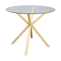 Superficie lisa de vidrio templado redondo transparente de 10mm y 12mm de espesor para mesa de café/comedor