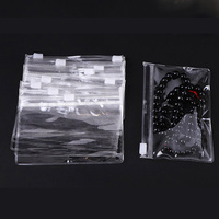 Sac en plastique personnalisé avec logo sacs à poussière de poche clair givré avec fermeture éclair pour bijoux petits sacs d'emballage pour bijoux pochette en pvc pour bijoux