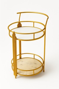 Round Coffee Tables Eco-Friendly Modern Design Power Coated Iron Frame White Marble Top <b>Home</b> <b>Furniture</b> Classy Wholesale Price - Product Image 2