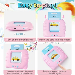 Juguete Educativo para Gatos, Tarjetas de Memoria Flash, Lector de Tarjetas con Voz para Niños, Juguete Musical de Plástico - Product Image 2