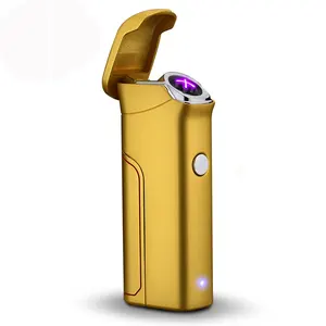 USB Rechargeable Windproof Electrical Plasma X Beam Dual Arc Lighter with 800 mAh Super Volume Replaceable Battery for Pipes