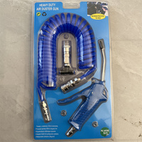 Air Spray Gun Inflating Pneumatic Tools Kits with Tyre Pressure Gauge Air Hose Air Nozzles Dust Blowing Gun