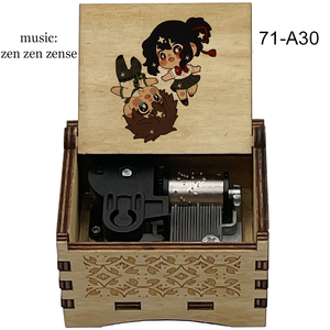 Boîte à musique vintage à manivelle, thème Anime Your Name Kimi No Na Wa <span class=keywords><strong>Zen</strong></span> <span class=keywords><strong>Zen</strong></span> <span class=keywords><strong>Zense</strong></span>, mouvement et mélodie, cadeau vintage pour fans et amis - Product Image 5