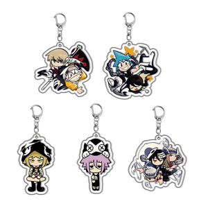 Porte-clés en acrylique Anime Soul <span class=keywords><strong>Eater</strong></span> <span class=keywords><strong>Death</strong></span> the Kid, 20e anniversaire, style Goth Y2K, pendentif pour sac à dos, décoration, cadeau pour fans de cosplay et collection - Product Image 1