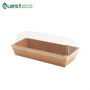 Cajas de plástico de papel de alta gama para pasteles, sushi, sándwiches, tamaños personalizables, con papel Kraft y tarjetas blancas de grado alimenticio - Product Image 2