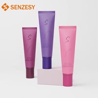 SENZESY 100ml Tabung Krim BB Kosmetik PE Warna Dapat Disesuaikan Ramah Lingkungan Selang Isolasi Kemasan Tabir Surya Tahan Lama Dapat Diremas