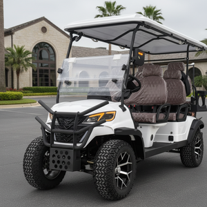 Nouvelle voiturette de golf électrique 6 <span class=keywords><strong>places</strong></span>, buggy <span class=keywords><strong>utilitaire</strong></span>, <span class=keywords><strong>meilleur</strong></span> prix, véhicules électriques, voiturettes de golf électriques avec pneus de 12/14 pouces - Product Image 1