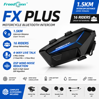 Casque FreedConn FX PLUS d'origine, étanche, communication 1000m, intercom mesh pour motos